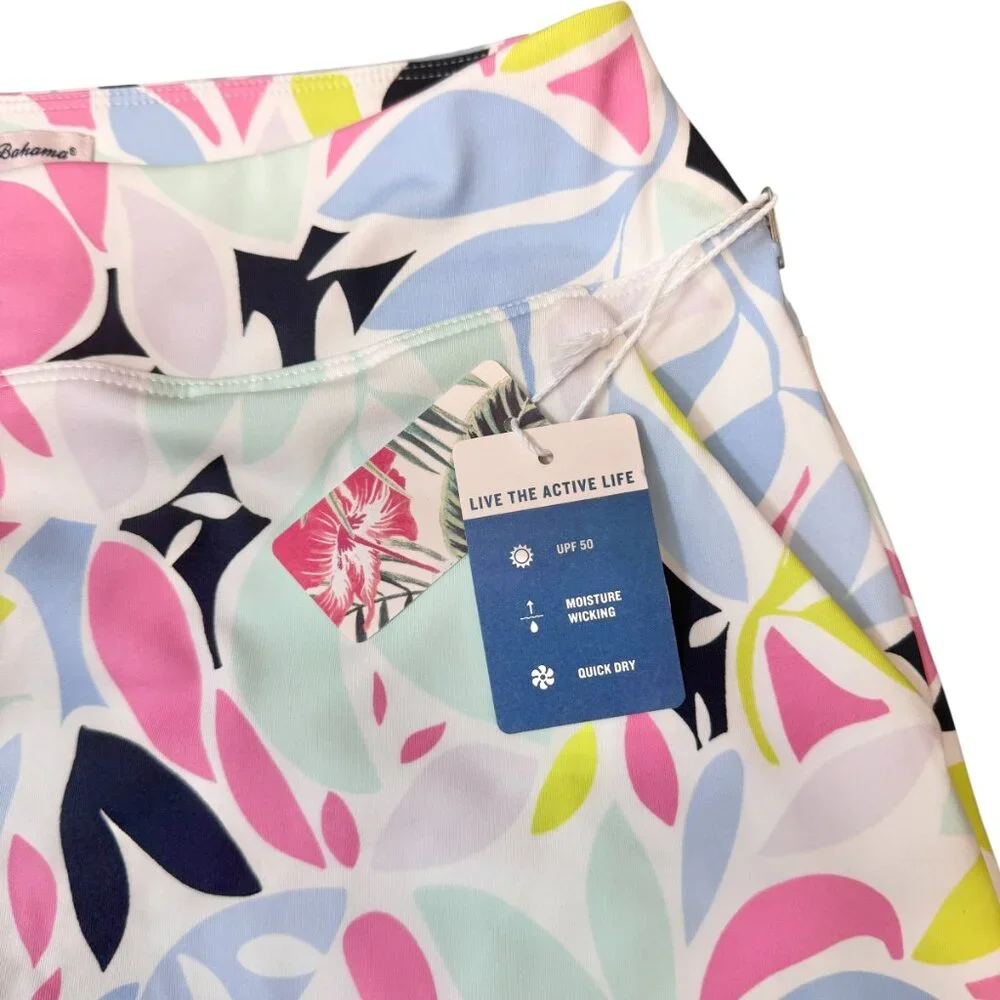 Tommy Bahama NWT Tropical Floral Golf Tennis Pickleball Quick Dry Skirt Skort S